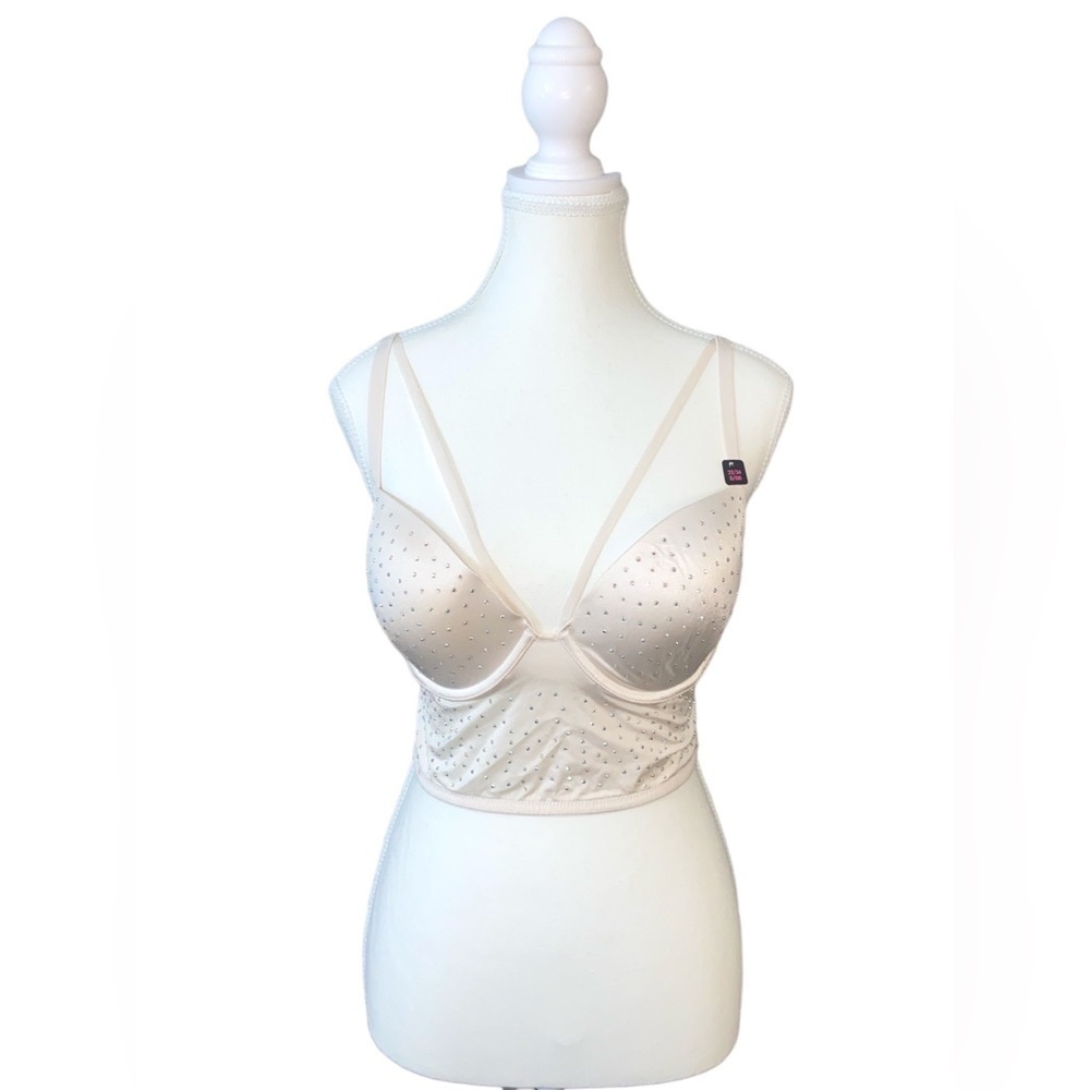 πLa SENZA - Rhinestone embellished bra top